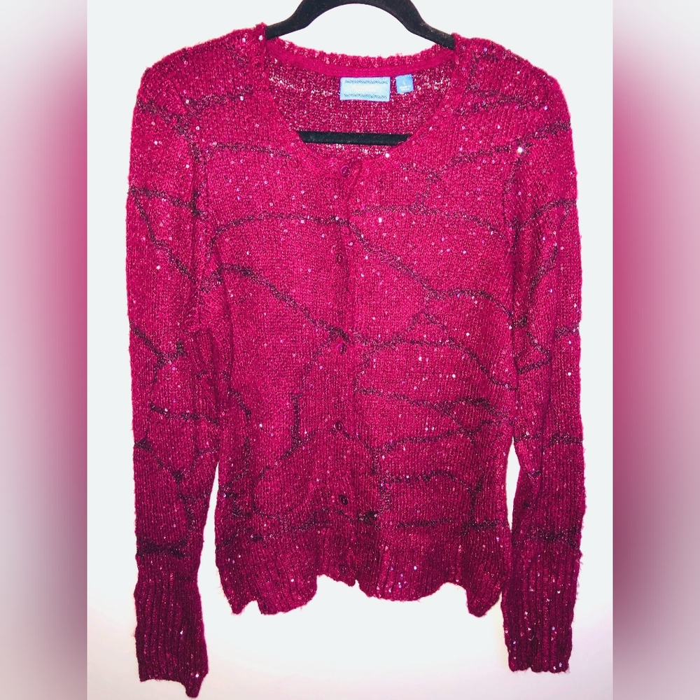 Simply Vera Vera Wang Cardigan W/ Buttons XL